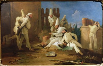 Kuchyně Punchinello od Giovanni Battista Tiepolo